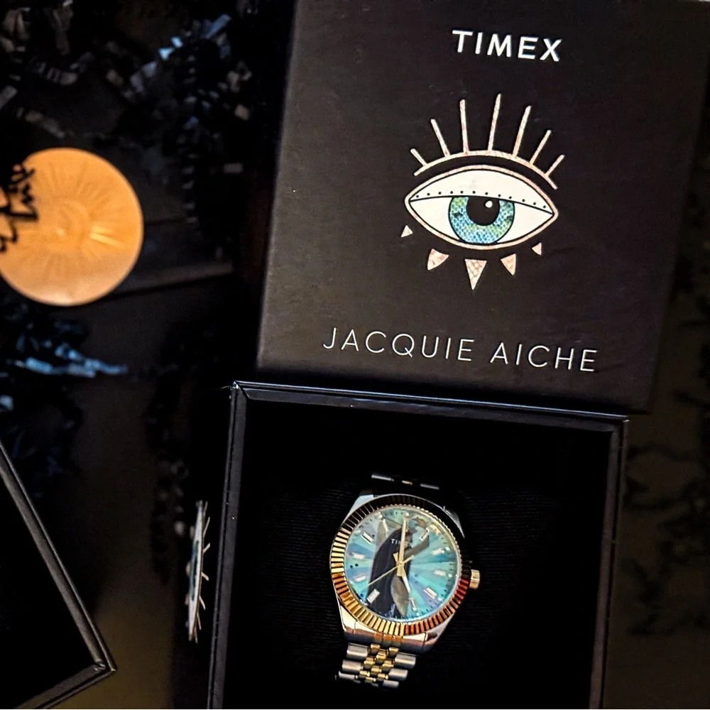 Timex Jacquie Aiche Watches with Multicolor Dials - Picture 1 of 5